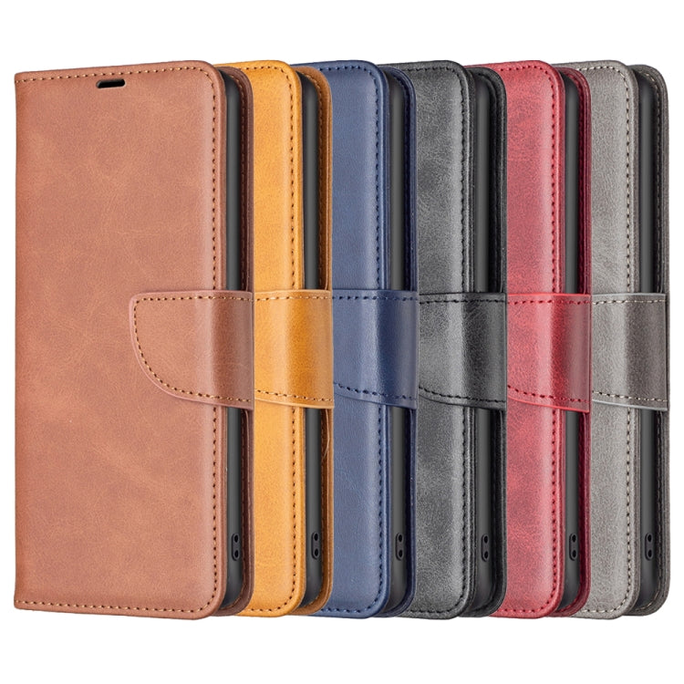 For Motorola Moto G73 5G Lambskin Texture Leather Phone Case(Grey) by buy2fix