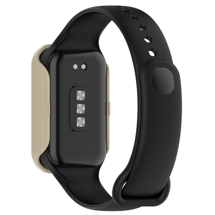 For Redmi Band 2 PC+ Tempered Film Integrated Watch Protective Case(Ivory White) - Watch Cases by buy2fix | Online Shopping UK | buy2fix