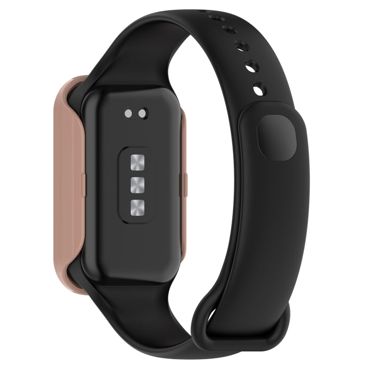 For Redmi Band 2 PC+ Tempered Film Integrated Watch Protective Case(Pink) - Watch Cases by buy2fix | Online Shopping UK | buy2fix