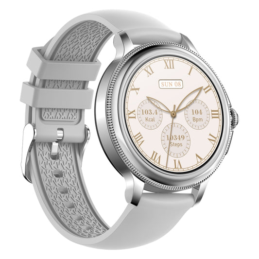 CF96 1.2 inch Waterproof Smart Silicone Strap Wristband Support Heart Rate Monitoring / Blood Pressure Monitoring(Silver) - Smart Wristbands by buy2fix | Online Shopping UK | buy2fix