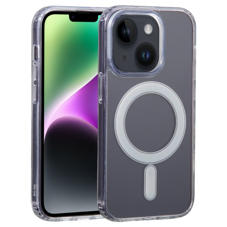 For iPhone 14 GEBEI MagSafe Magnetic Transparent Phone Case(Transparent) - iPhone 14 Cases by GEBEI | Online Shopping UK | buy2fix