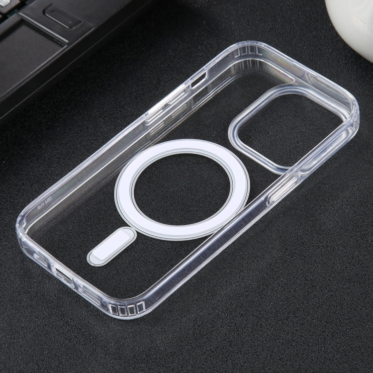 For iPhone 14 GEBEI MagSafe Magnetic Transparent Phone Case(Transparent) - iPhone 14 Cases by GEBEI | Online Shopping UK | buy2fix