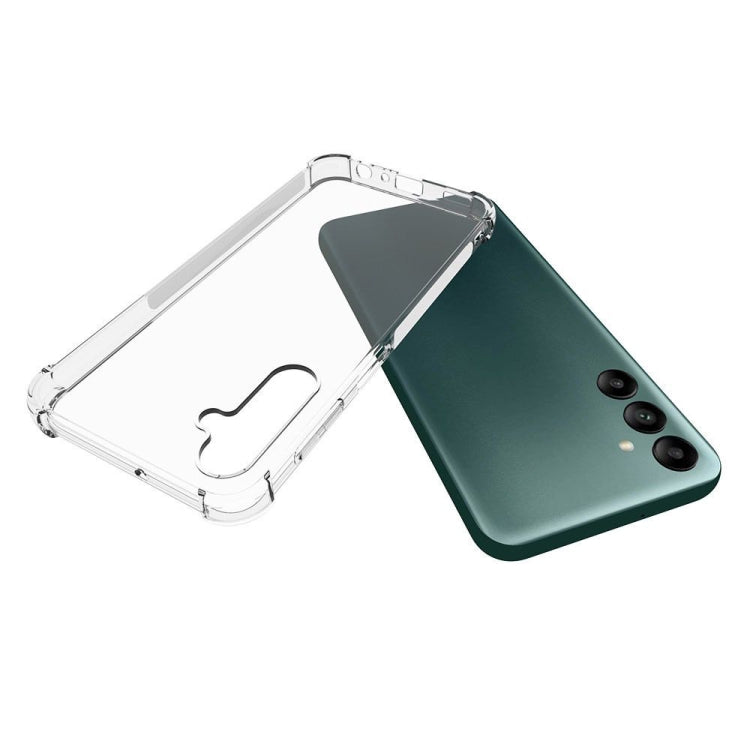 For Samsung Galaxy A24 Shockproof Non-slip Thickening TPU Phone Case(Transparent) by buy2fix