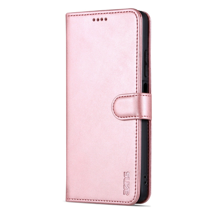 For Xiaomi Redmi Note 12 5G Global / China / Poco X5 AZNS Skin Feel Calf Texture Flip Leather Phone Case(Rose Gold) - Xiaomi Cases by AZNS | Online Shopping UK | buy2fix