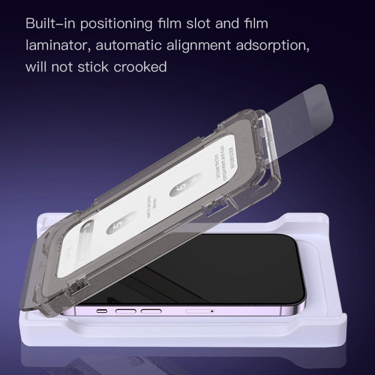 For iPhone 14/13 TOTU AB-075 Privacy Protection Full Screen Tempered Film with Dust Chamber - iPhone 14 Tempered Glass by TOTUDESIGN | Online Shopping UK | buy2fix