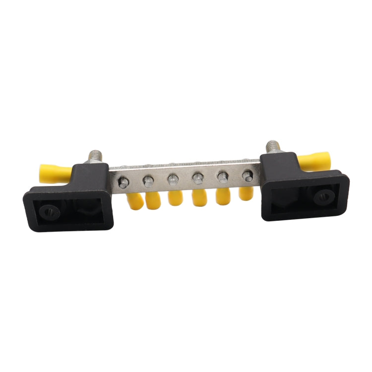 CP-3050 150A 12-48V RV Yacht 6-way Busbar with 8pcs Terminals(Black) - Booster Cable & Clip by buy2fix | Online Shopping UK | buy2fix