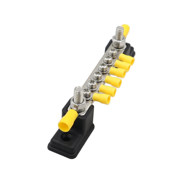 CP-3050 150A 12-48V RV Yacht 6-way Busbar with 8pcs Terminals(Black) - Booster Cable & Clip by buy2fix | Online Shopping UK | buy2fix