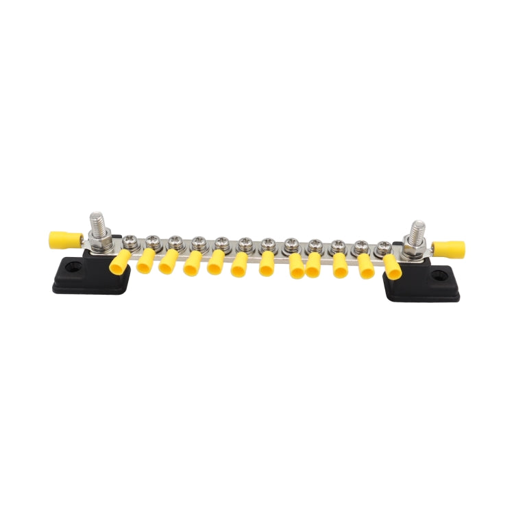CP-3051 150A 12-48V RV Yacht 12-way Busbar with 14pcs Terminals(Black) - Booster Cable & Clip by buy2fix | Online Shopping UK | buy2fix