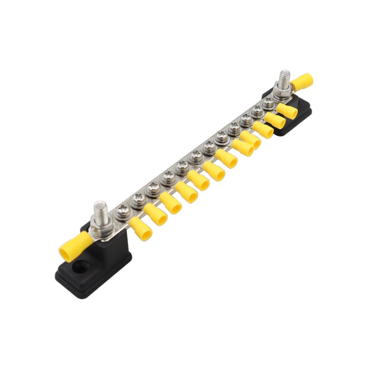 CP-3051 150A 12-48V RV Yacht 12-way Busbar with 14pcs Terminals(Black) - Booster Cable & Clip by buy2fix | Online Shopping UK | buy2fix