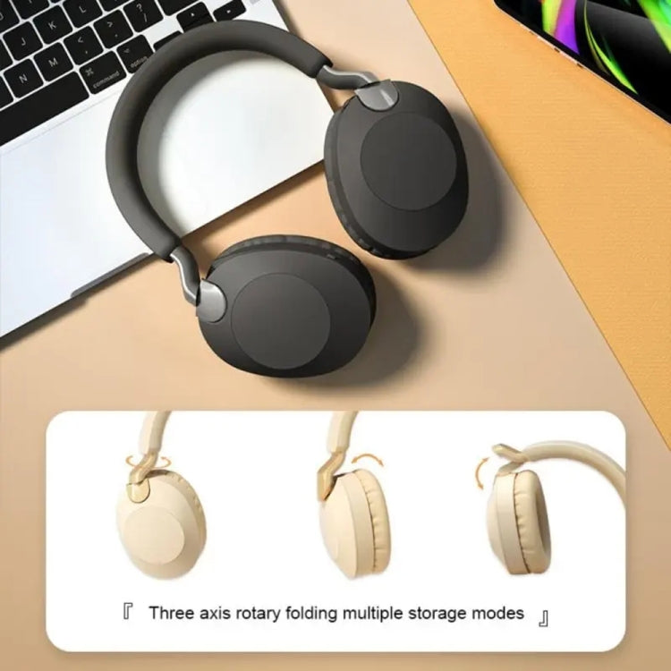 B2 Wireless Bluetooth 5.1 Foldable Noise Reduction Headset(Black) - Headset & Headphone by buy2fix | Online Shopping UK | buy2fix