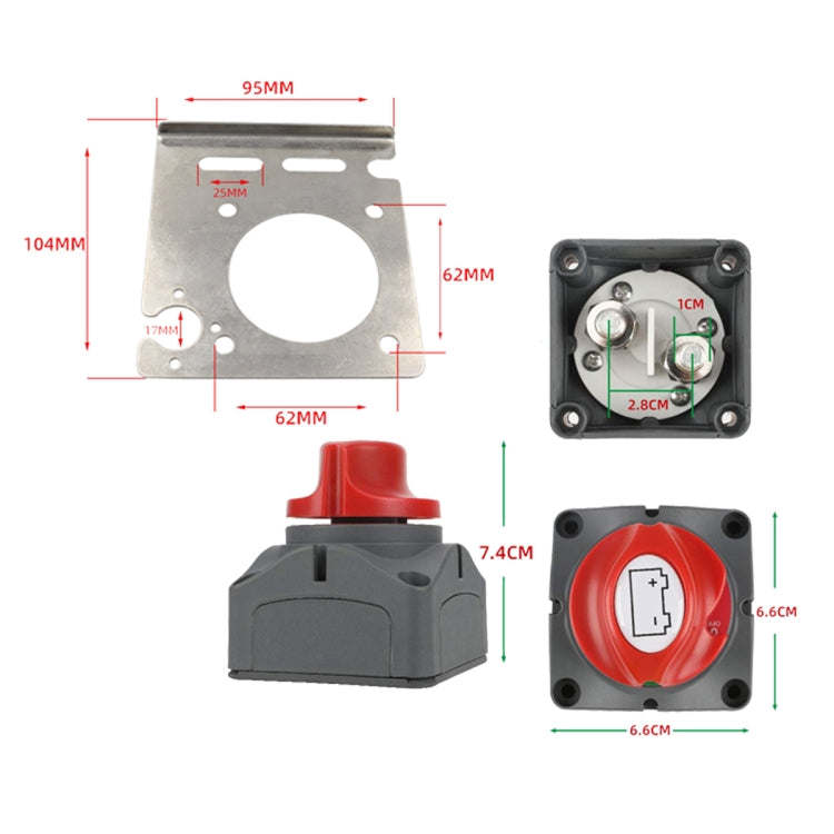 CP-3057 Car Auto RV Marine Boat Battery Selector Isolator with Fixed Bracket - Car Switches by buy2fix | Online Shopping UK | buy2fix