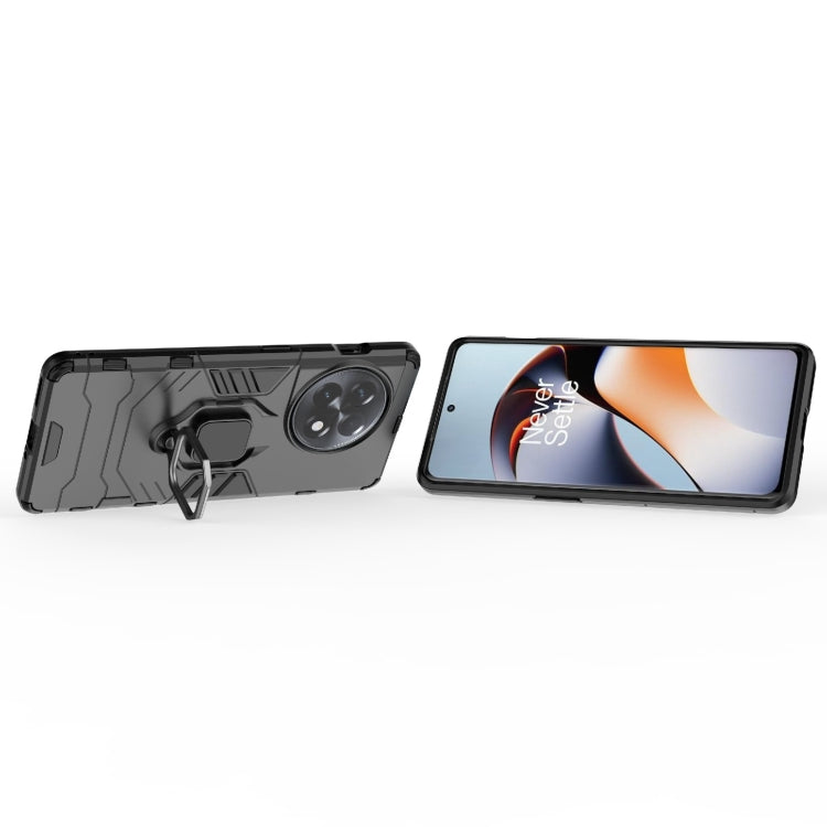For OnePlus Ace 2 / 11R Magnetic Ring Holder PC + TPU Phone Case(Black) - OnePlus Cases by buy2fix | Online Shopping UK | buy2fix