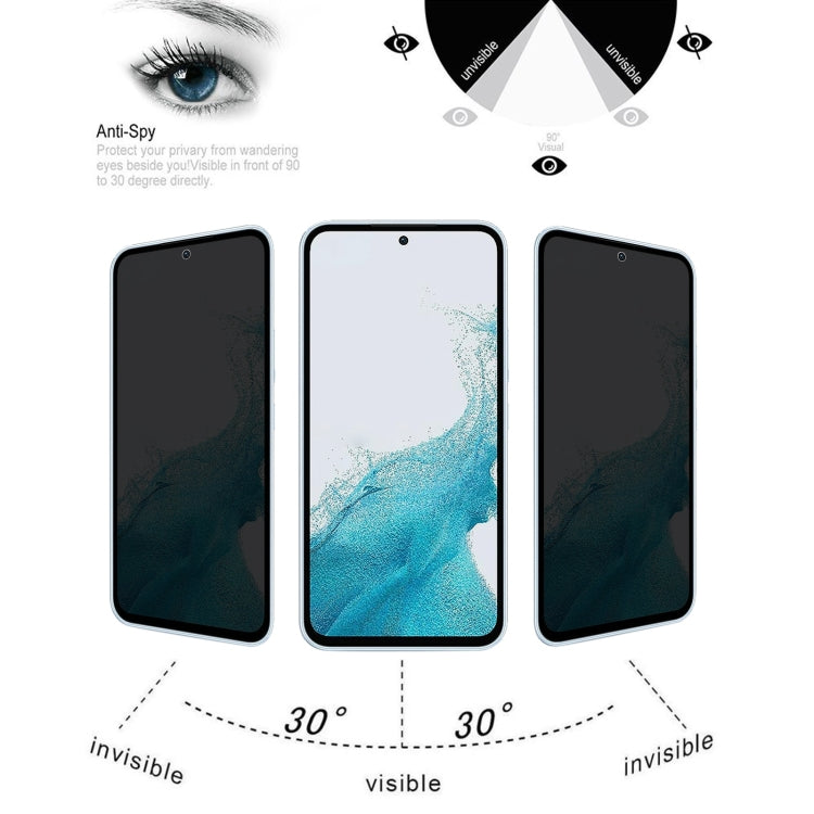 For Samsung Galaxy A54 5G Flat Surface Privacy Tempered Glass Film - Galaxy Tempered Glass by buy2fix | Online Shopping UK | buy2fix