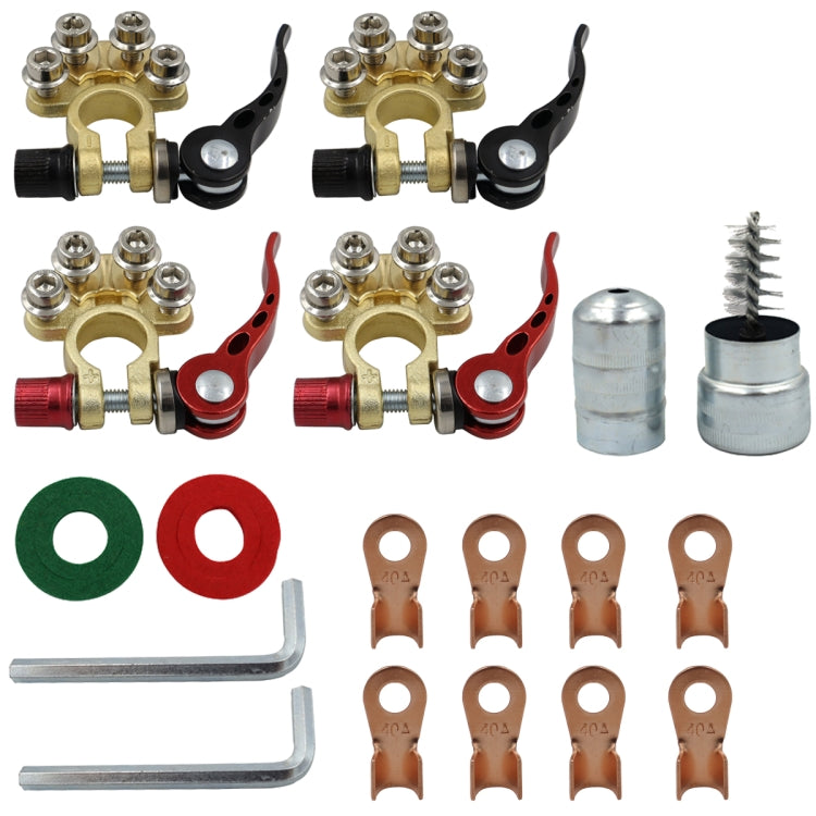 CP-3085 Car Battery Brass Stake Head Removable Battery Terminal Connector - Booster Cable & Clip by buy2fix | Online Shopping UK | buy2fix
