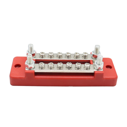 CP-3109-01 150A 12-48V RV Yacht Double-row 6-way Busbar(Red) by buy2fix