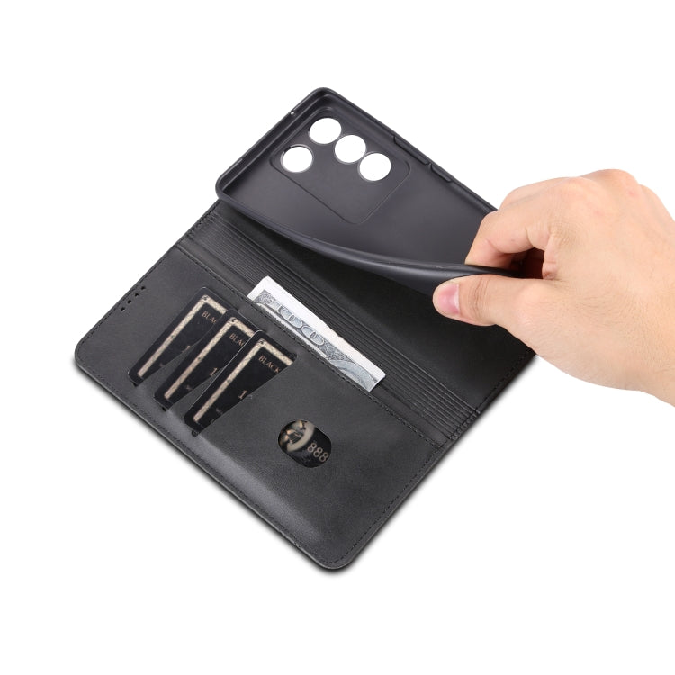 For vivo S16 / S16 Pro AZNS Magnetic Calf Texture Flip Leather Phone Case(Black) by AZNS