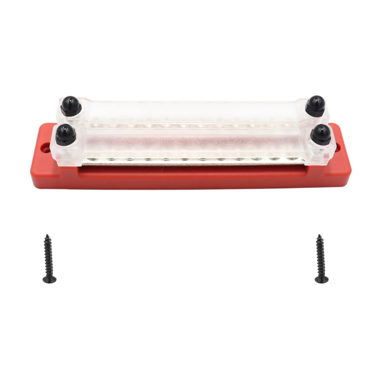 CP-3109-02 150A 12-48V RV Yacht Double-row 12-way Busbar(Red) - Booster Cable & Clip by buy2fix | Online Shopping UK | buy2fix
