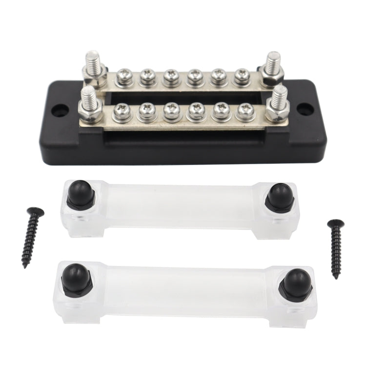 CP-3110 1 Pair 150A 12-48V RV Yacht Double-row 6-way Busbar - Booster Cable & Clip by buy2fix | Online Shopping UK | buy2fix