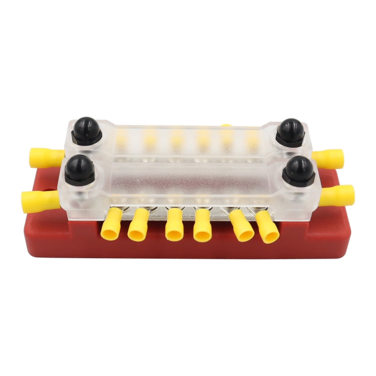 CP-3114 1 Pair 150A 12-48V RV Yacht Double-row 6-way Busbar with 32pcs Terminals - Booster Cable & Clip by buy2fix | Online Shopping UK | buy2fix