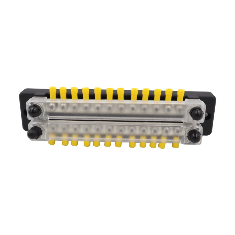 CP-3115 1 Pair 150A 12-48V RV Yacht Double-row 12-way Busbar with 56pcs Terminals - Booster Cable & Clip by buy2fix | Online Shopping UK | buy2fix