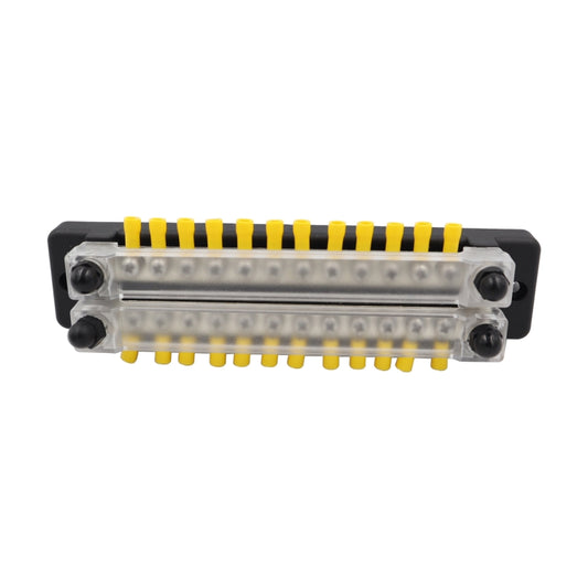 CP-3115 1 Pair 150A 12-48V RV Yacht Double-row 12-way Busbar with 56pcs Terminals by buy2fix