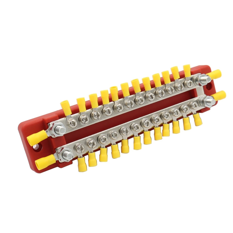 CP-3115 1 Pair 150A 12-48V RV Yacht Double-row 12-way Busbar with 56pcs Terminals - Booster Cable & Clip by buy2fix | Online Shopping UK | buy2fix
