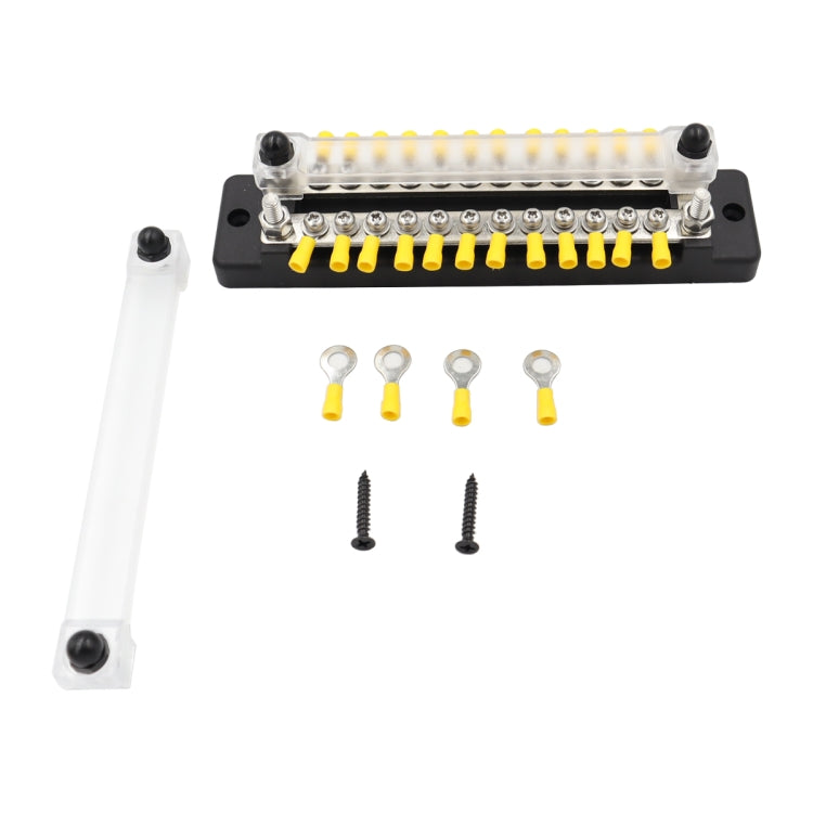 CP-3115 1 Pair 150A 12-48V RV Yacht Double-row 12-way Busbar with 56pcs Terminals - Booster Cable & Clip by buy2fix | Online Shopping UK | buy2fix