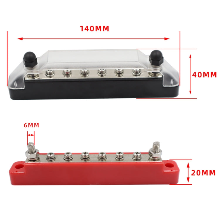CP-0974 1 Pair 14-way Power Distribution Block Terminal Studs with Terminals - Booster Cable & Clip by buy2fix | Online Shopping UK | buy2fix