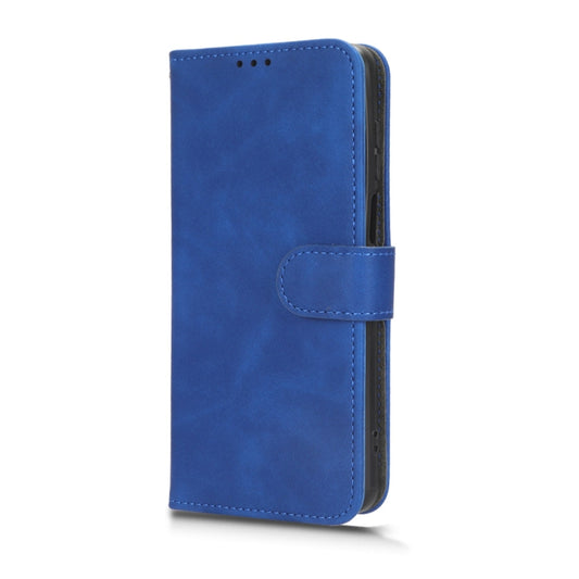 For Motorola Moto G73 5G Skin Feel Magnetic Flip Leather Phone Case(Blue) by buy2fix
