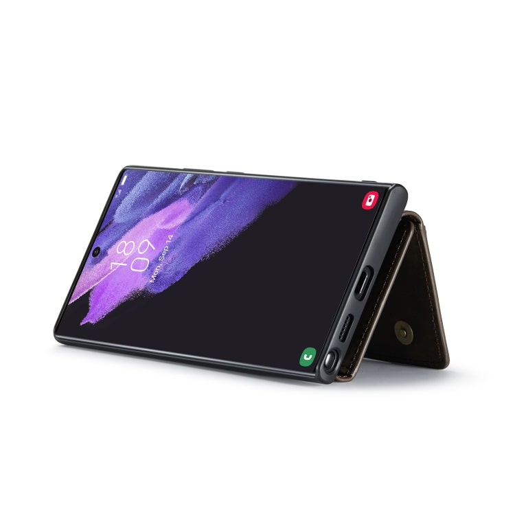 For Samsung Galaxy S23 Ultra 5G DG.MING M2 Series 3-Fold Multi Card Bag + Phone Case(Coffee) - Galaxy S23 Ultra 5G Cases by DG.MING | Online Shopping UK | buy2fix