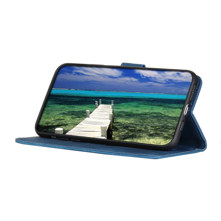 For Samsung Galaxy A24 4G KHAZNEH Retro Texture Flip Leather Phone Case(Blue) - Galaxy Phone Cases by buy2fix | Online Shopping UK | buy2fix