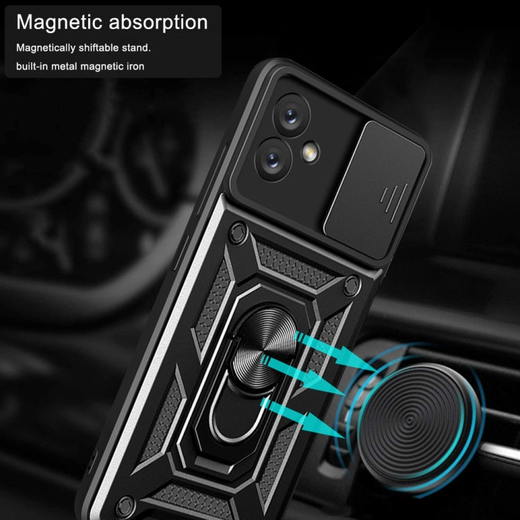 For Samsung Galaxy A04e Sliding Camera Cover Design Phone Case(Black) by buy2fix