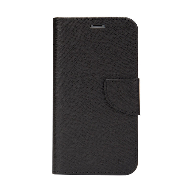 For Samsung Galaxy S21+ 5G Mercury Contrast Color Splicing Leather Phone Case(Black) - Galaxy S21+ 5G Cases by buy2fix | Online Shopping UK | buy2fix