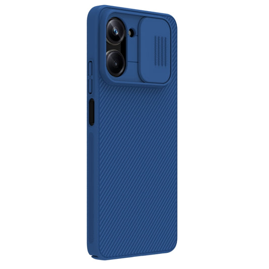 For Realme 10 Pro 5G NILLKIN Black Mirror Series Camshield PC Phone Case(Blue) by NILLKIN