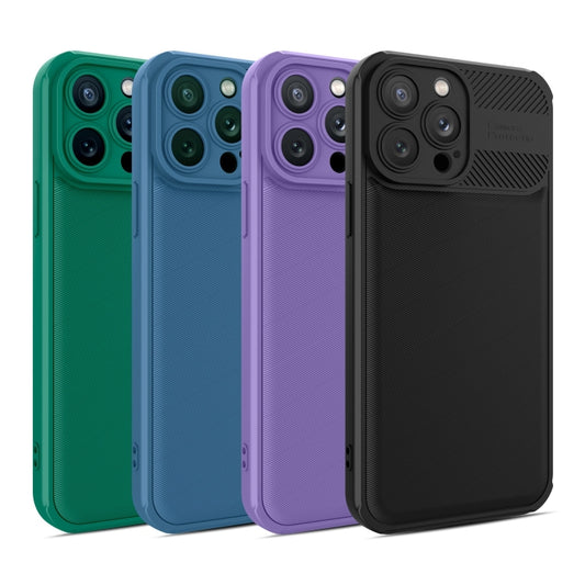 For iPhone 11 Twill Texture TPU Shockproof Phone Case(Purple) by buy2fix