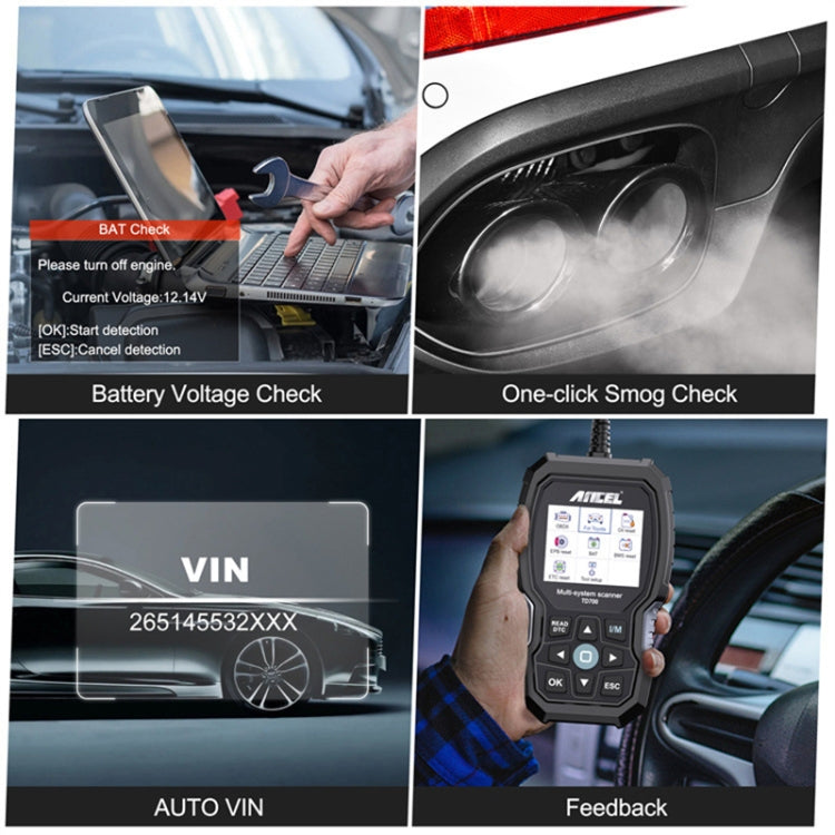 For Toyota / Lexus / Scion Ancel TD700 Car Scanner Full System Diagnostic Tool - Code Readers & Scan Tools by buy2fix | Online Shopping UK | buy2fix