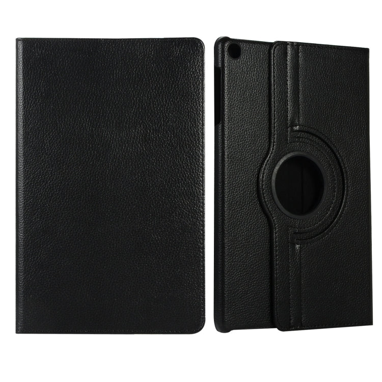 For Huawei Matepad SE 10.4 360 Degree Rotation Litchi Texture Tablet Leather Case(Black) - Huawei Cases by buy2fix | Online Shopping UK | buy2fix