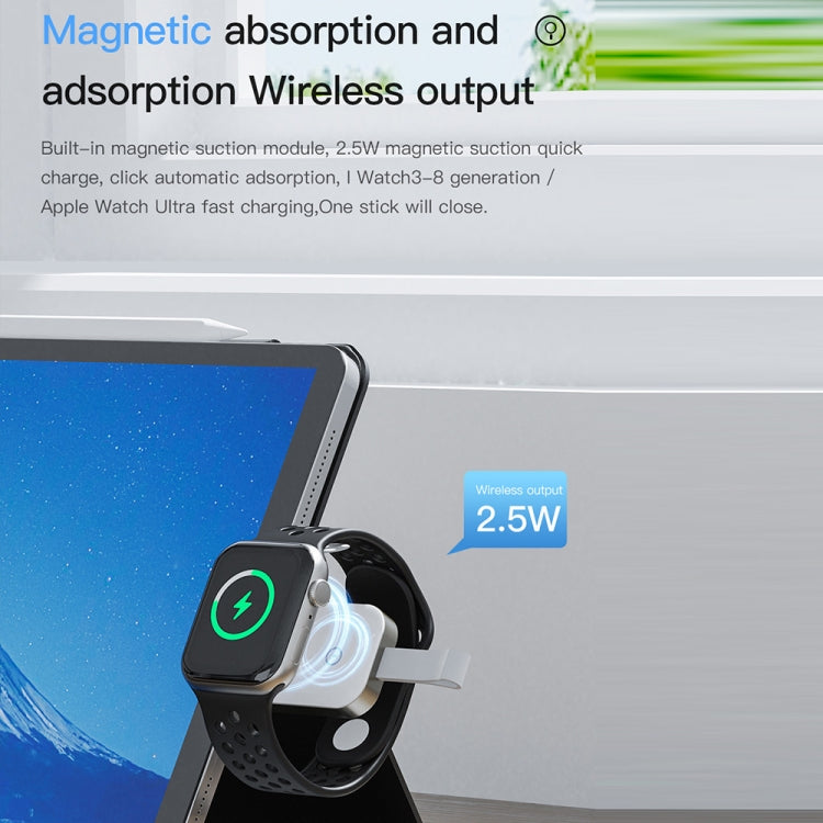 For Apple Watch TOTUDESIGN Watch Wireless Magnetic Charger, Interface:USB-A(White) - Charger / Holder by TOTUDESIGN | Online Shopping UK | buy2fix