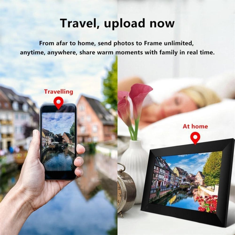 10.1 inch IPS Display WiFi Cloud Photo Frame, RK3126C Quad Core up to 1.5GHz, 1GB+16GB, Power Plug:AU Plug(Black) - 11 inch Below by buy2fix | Online Shopping UK | buy2fix
