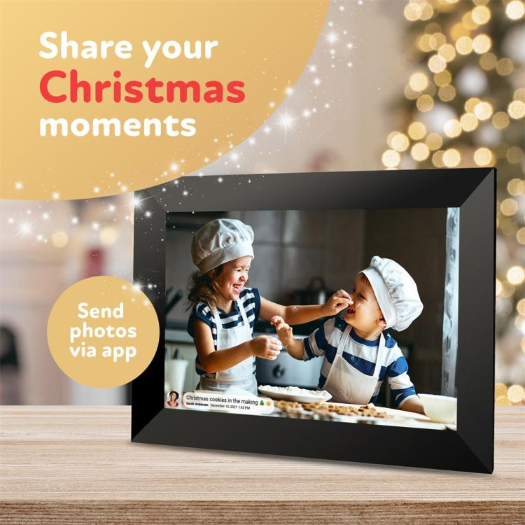 10.1 inch IPS Display WiFi Cloud Photo Frame, RK3126C Quad Core up to 1.5GHz, 1GB+16GB, Power Plug:US Plug(Black) - 11 inch Below by buy2fix | Online Shopping UK | buy2fix