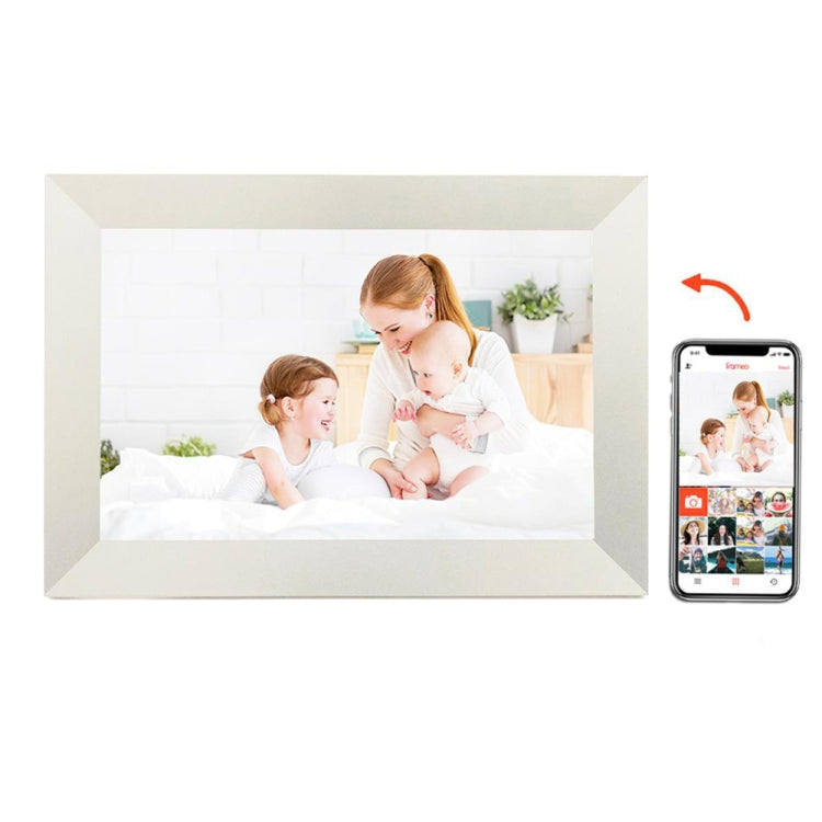10.1 inch IPS Display WiFi Cloud Photo Frame, RK3126C Quad Core up to 1.5GHz, 1GB+16GB, Power Plug:UK Plug(White) - 11 inch Below by buy2fix | Online Shopping UK | buy2fix