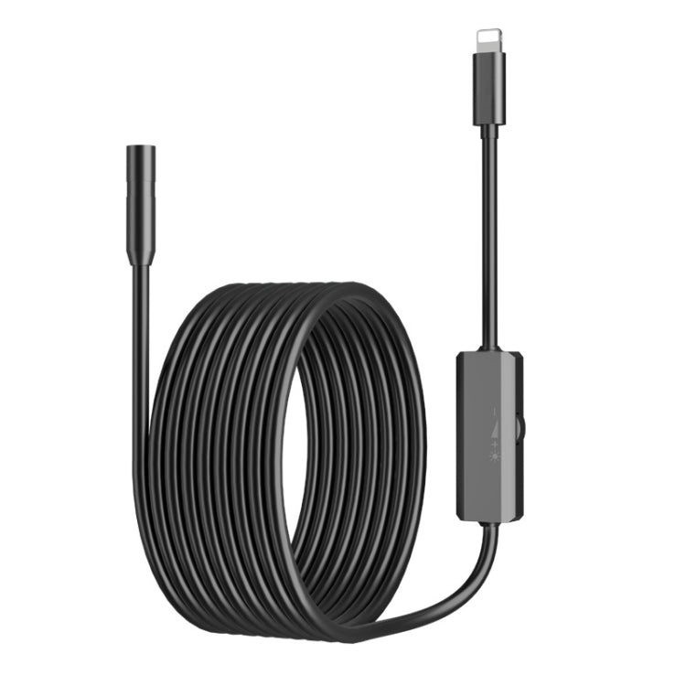 AN112 IP68 8LEDS 8mm Industrial Videoscope for iPhone 8 Pin, Length:3.5m Flexible Line - by buy2fix | Online Shopping UK | buy2fix