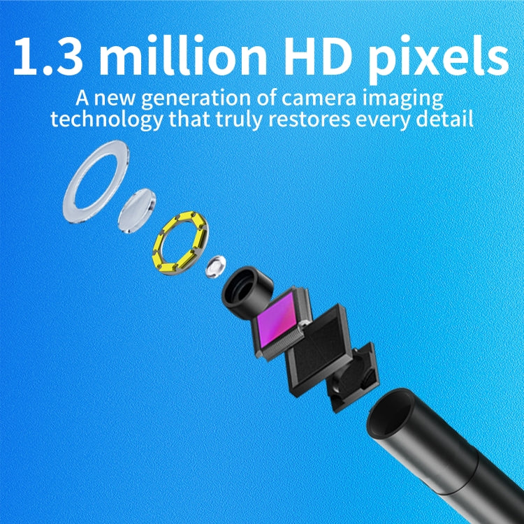 AN112 IP68 8LEDS 8mm Industrial Videoscope for iPhone 8 Pin, Length:3.5m Flexible Line - by buy2fix | Online Shopping UK | buy2fix
