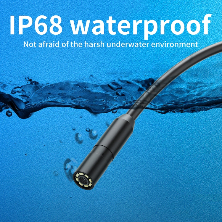 AN112 IP68 8LEDS 8mm Industrial Videoscope for iPhone 8 Pin, Length:5m Flexible Line - by buy2fix | Online Shopping UK | buy2fix
