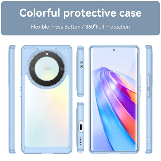 For Honor Magic5 Lite Colorful Series Acrylic + TPU Phone Case(Blue) by buy2fix