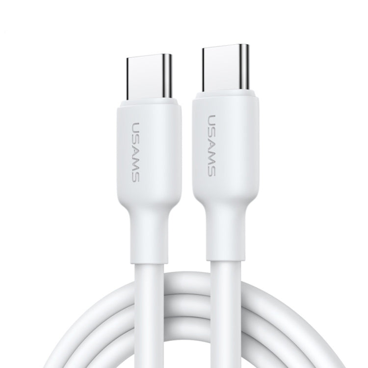 USAMS US-SJ614 U84 PD100W USB-C / Type-C to USB-C / Type-C Charging Data Cable, Cable Length:2m(White) - USB-C & Type-C Cable by USAMS | Online Shopping UK | buy2fix
