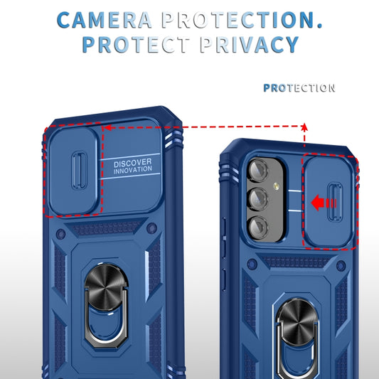 For Samsung Galaxy A54 5G Sliding Camshield TPU + PC Phone Case(Blue) by buy2fix