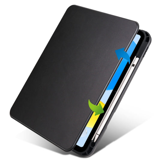 For iPad 2025 / 2022 Acrylic 360 Degree Rotation Holder Tablet Leather Case(Black) - iPad 2025 / 2022 Cases by buy2fix | Online Shopping UK | buy2fix