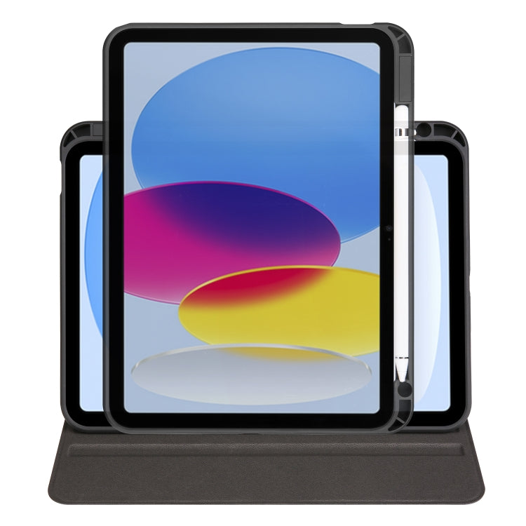 For iPad 2025 / 2022 Acrylic 360 Degree Rotation Holder Tablet Leather Case(Black) - iPad 2025 / 2022 Cases by buy2fix | Online Shopping UK | buy2fix