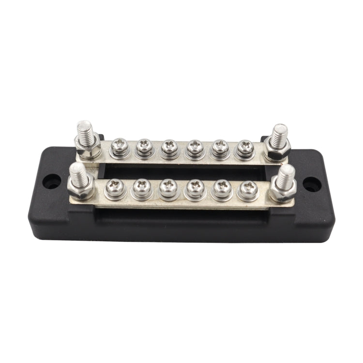 CP-3023-01 150A 12-48V RV Yacht Double-row 6-way Busbar(Black) - Booster Cable & Clip by buy2fix | Online Shopping UK | buy2fix
